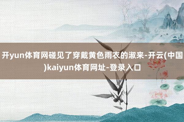 开yun体育网碰见了穿戴黄色雨衣的淑来-开云(中国)kaiyun体育网址-登录入口