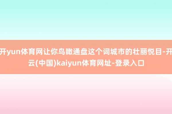 开yun体育网让你鸟瞰通盘这个词城市的壮丽悦目-开云(中国)kaiyun体育网址-登录入口