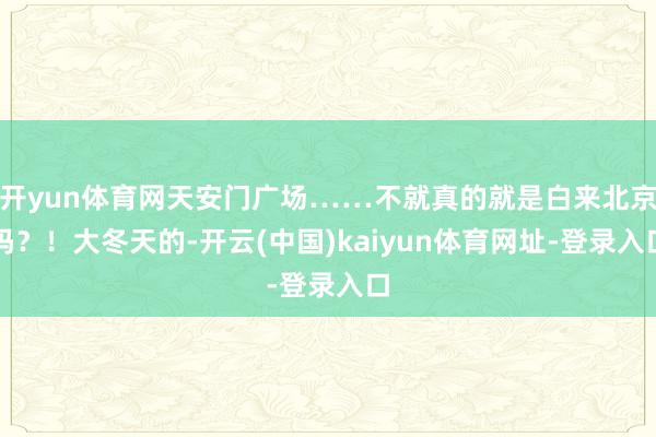 开yun体育网天安门广场……不就真的就是白来北京吗?!大冬天的-开云(中国)kaiyun体育网址-登录入口