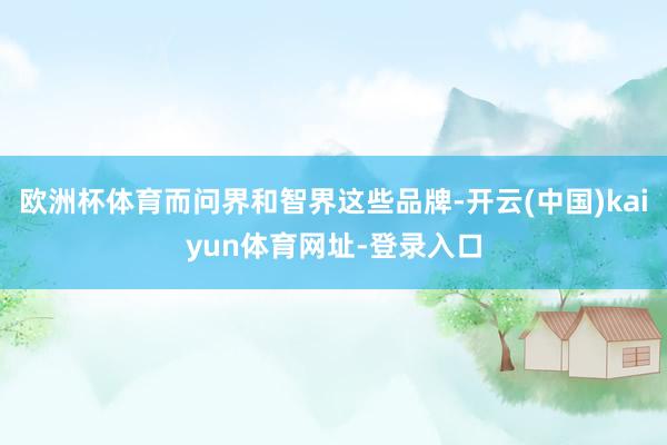 欧洲杯体育而问界和智界这些品牌-开云(中国)kaiyun体育网址-登录入口