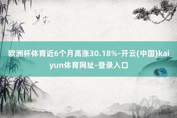 欧洲杯体育近6个月高涨30.18%-开云(中国)kaiyun体育网址-登录入口