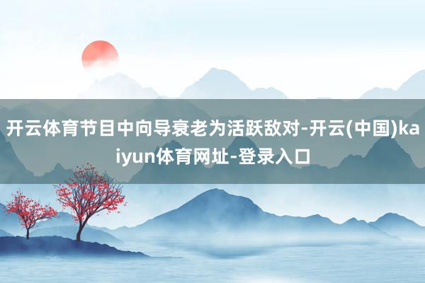 开云体育节目中向导衰老为活跃敌对-开云(中国)kaiyun体育网址-登录入口