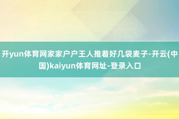 开yun体育网家家户户王人推着好几袋麦子-开云(中国)kaiyun体育网址-登录入口